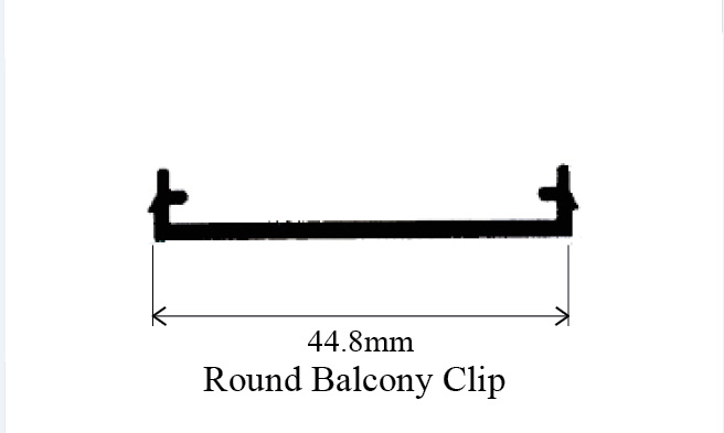 Rond Balcony Clip 44.8mm 26018